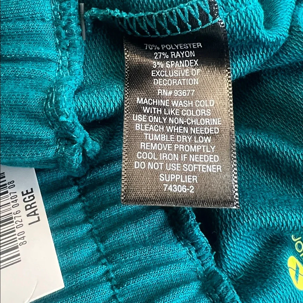 NWT Xersion Women's Teal Lounge Casual Shorts with Pockets Size Large Semi-Fit